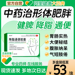 源药师降脂通便胶囊正品 减脂减肥用药益生菌便秘排便不畅清脂中药