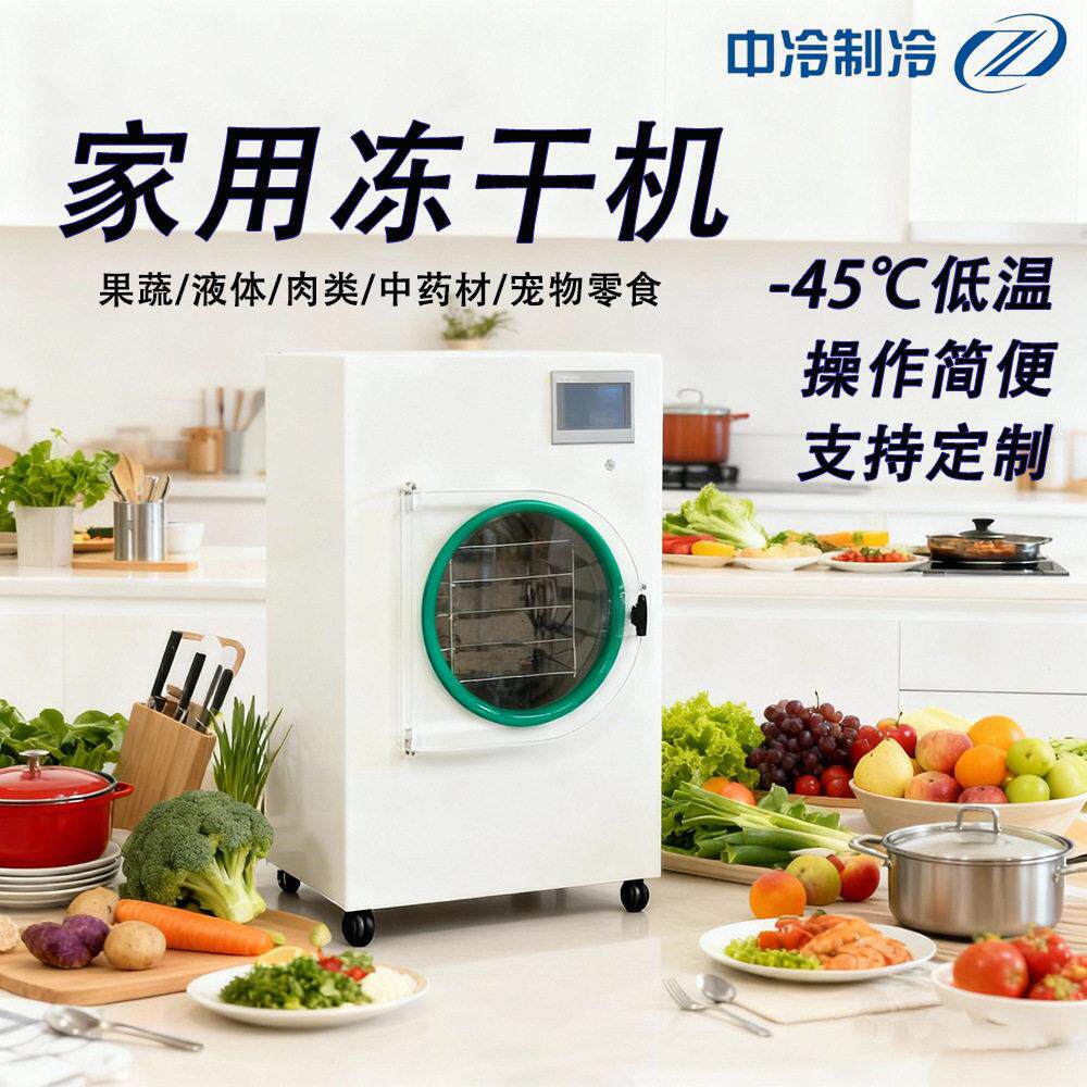 小型食品真空冻干机设备宠物零食果蔬真空冷冻干燥机家用冻干设备