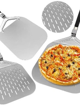 Stainless Steel Perforated Pizza Paddle with Foldable
