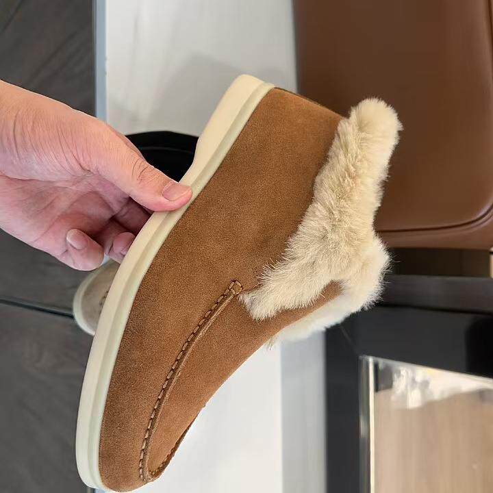 STELLALUNA雪地靴加绒平底短靴