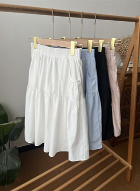 Jody芭蕾风短款雪纺半身裙夏季韩系少女感高腰裙子甜美气质蓬蓬短