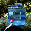 加厚户外食品级PC水桶带龙头车载家用塑料水箱大容量纯净储水空桶