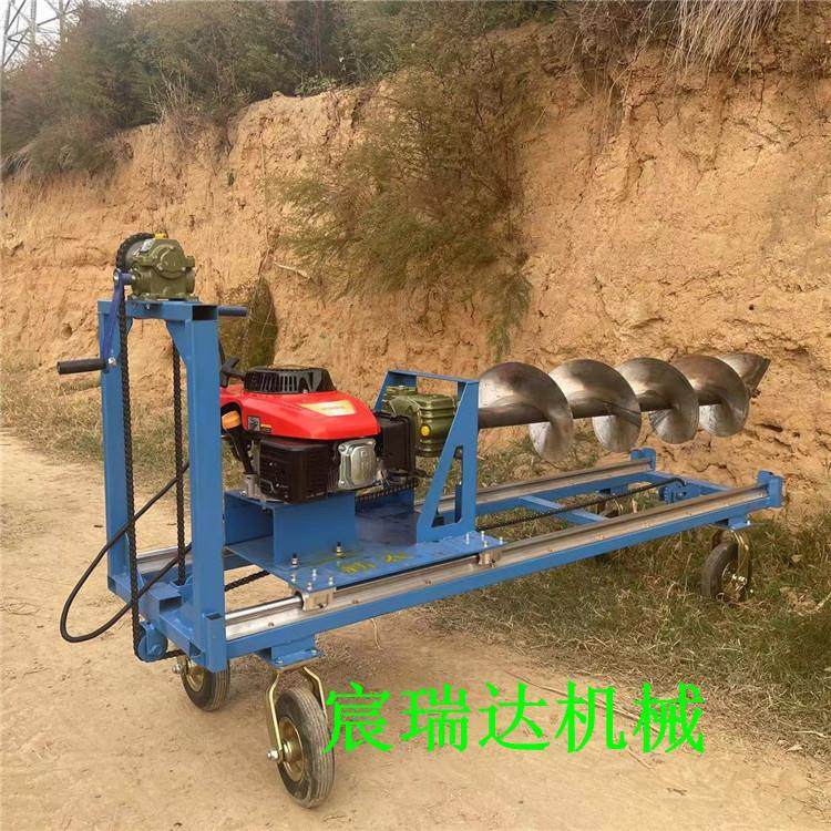 地下打眼穿管过路钻孔横向水平打洞机护坡注浆打坑加固螺旋小型钻