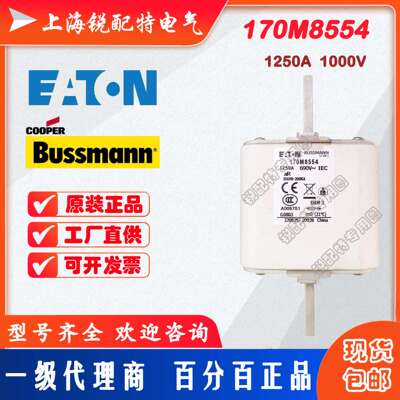 170M8554 快速熔断器 690V 1250A 巴斯曼BUSSMANN保险丝