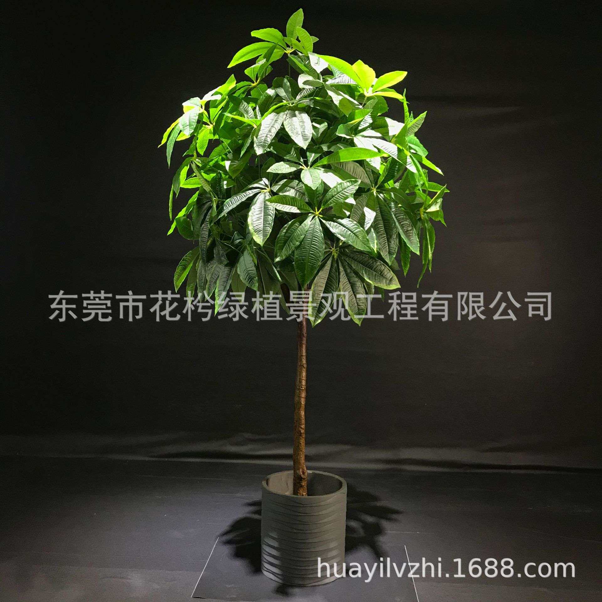 假树发财树仿真植物盆栽室内装饰塑料 花客厅大型绿植落地摆件大