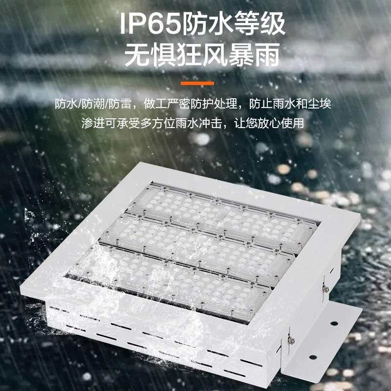 led防爆油站灯仓库天棚灯车间化工厂安防罩棚灯顶棚灯嵌入式专用