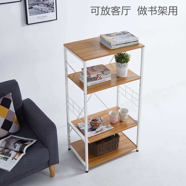 厨房置物架落地式多层微波炉烤箱收纳架阳台客厅多功能大储物架子