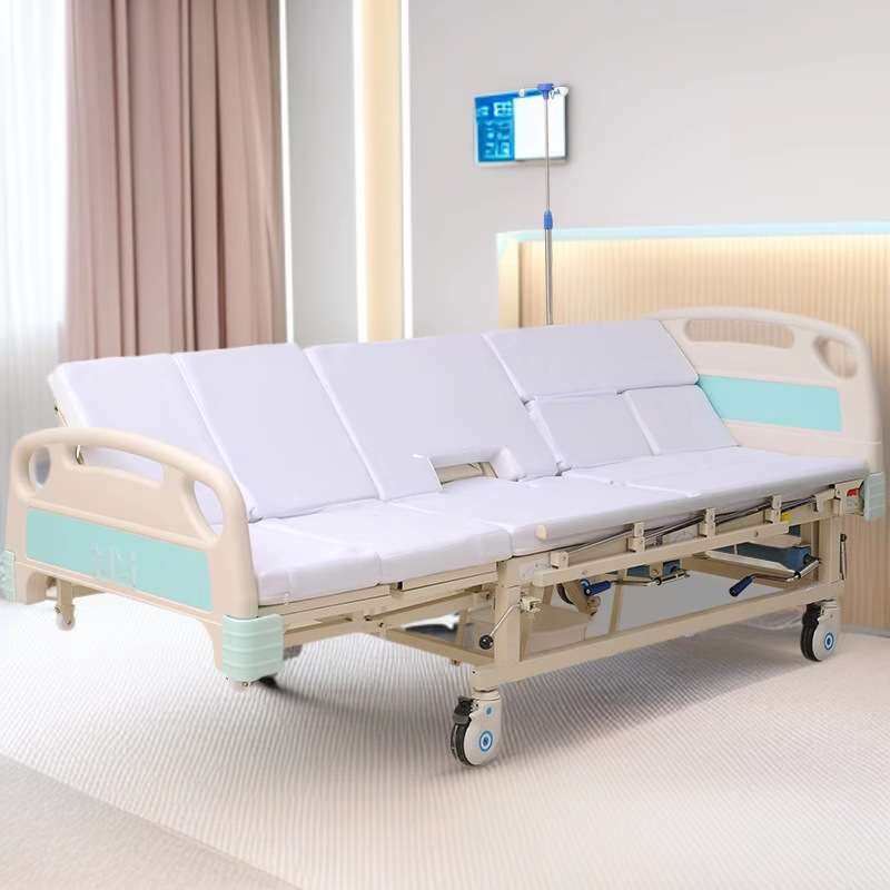 多功能手动全曲全翻护理床老人床带便孔起背抬腿落腿适老床病床