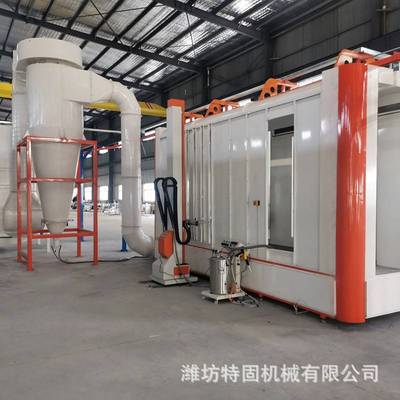 挖掘机配件喷涂设备发动机配件喷涂设备静电喷涂设备流水线