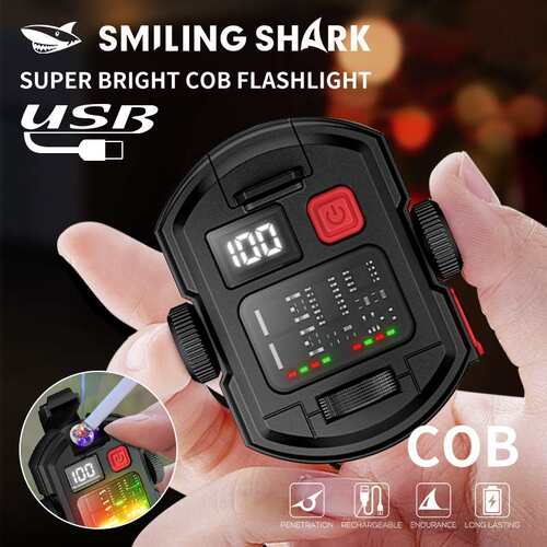 Multifunctional arc lighting outdoor self-defense flashlight