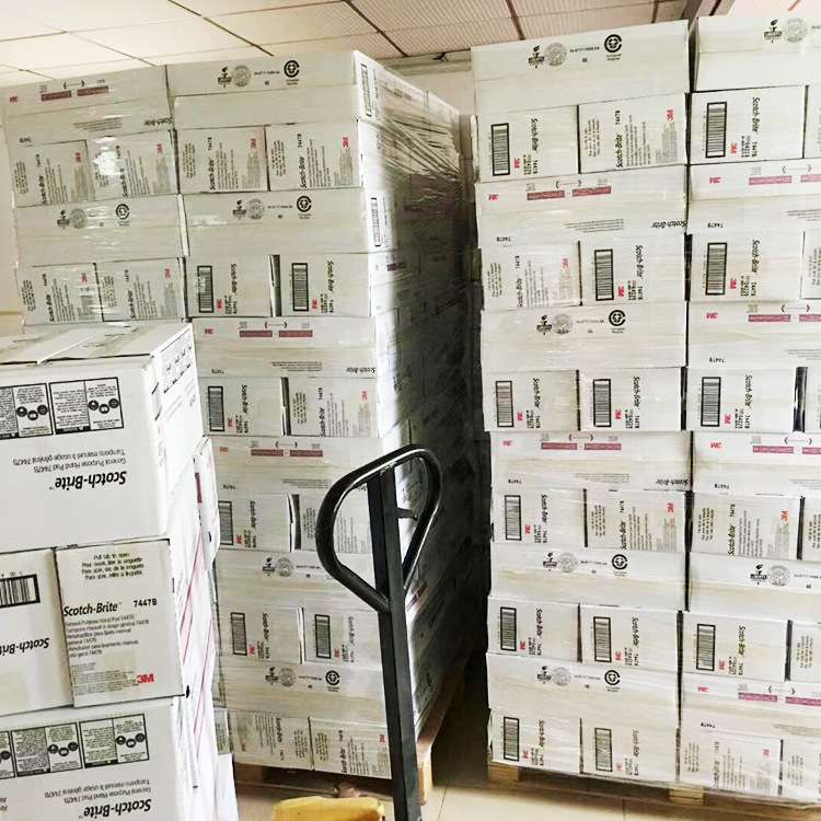 金属抛光片打磨尼龙布抛光研磨清洁拉丝布 3M7447工业百洁布