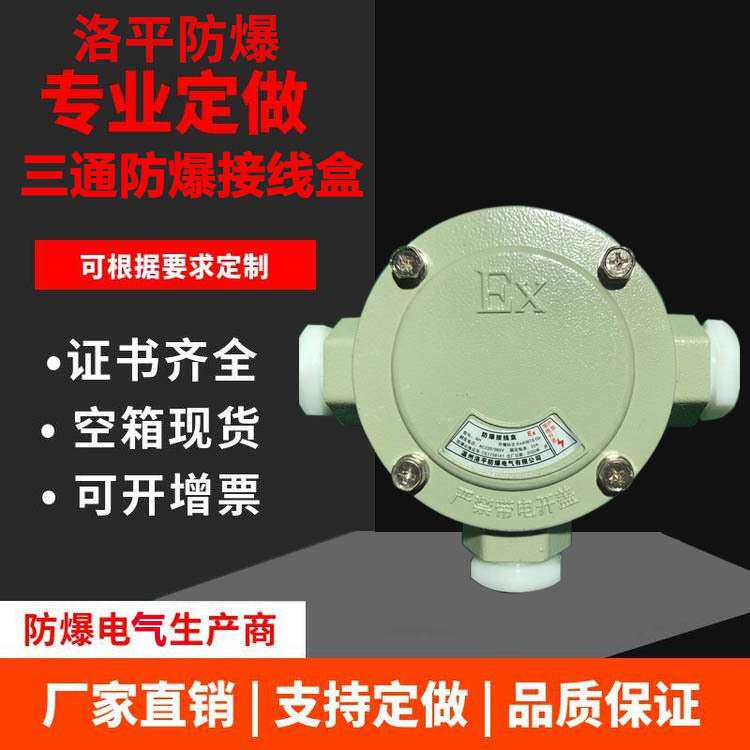 三通防爆接线盒 DN20四通防爆接线盒 防爆接线箱 粉尘防爆接线箱