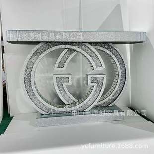 现代简约镜面家具 玄关桌 玄关台 欧式条案 隔断景台镜面外贸供货