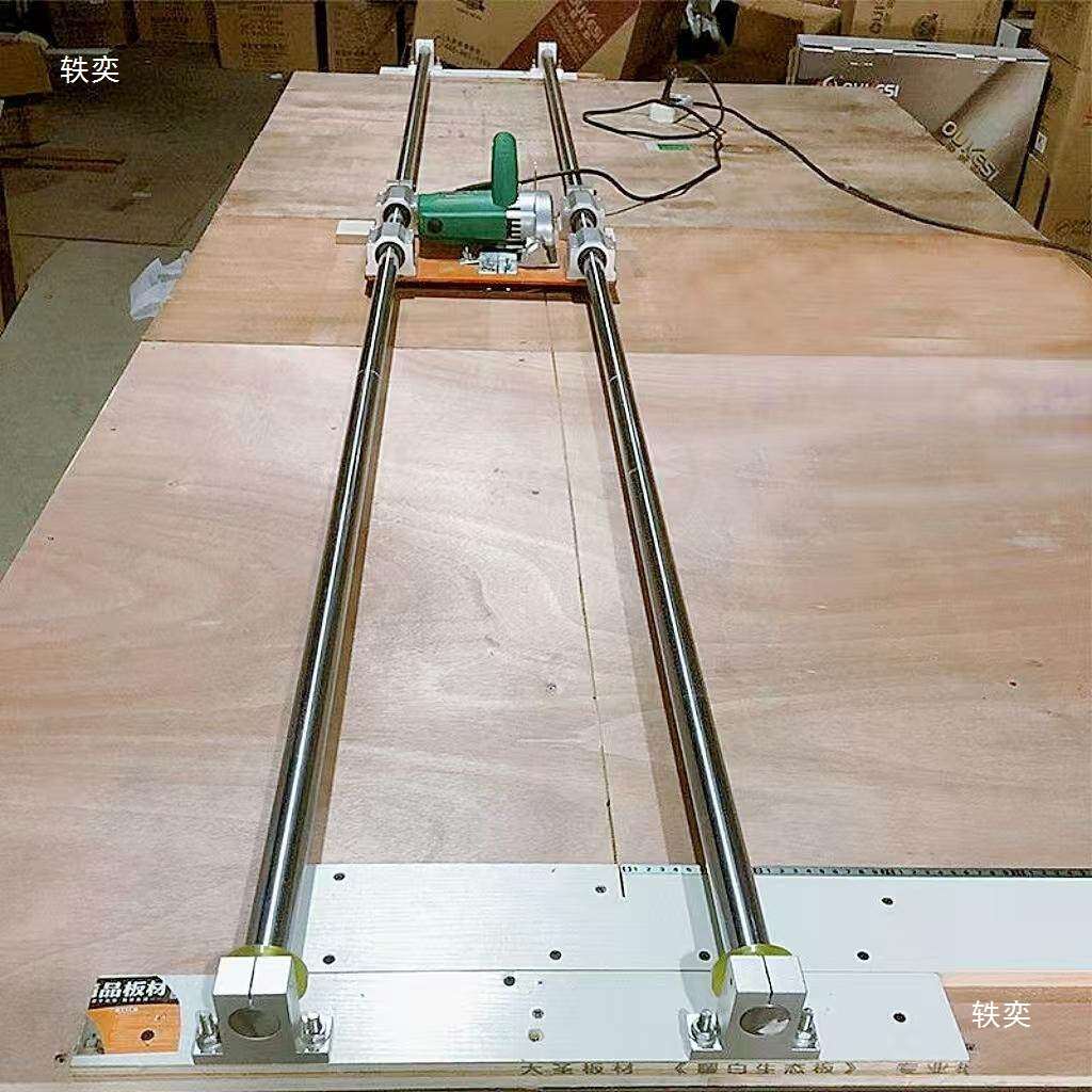 切割机锯台裁板裁瓷砖全套光轴实心滑杆直线导轨滑块光杆滑轨木工