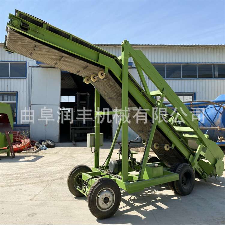 养牛人饲草取料机 自动装车电动扒草机 前后左右移动4米取草车