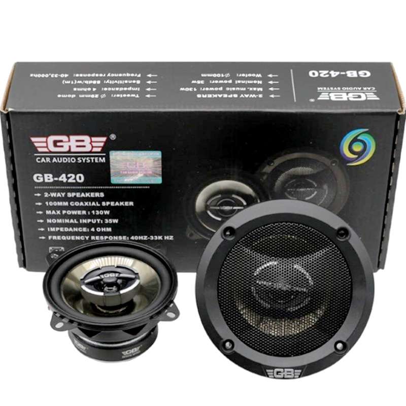 GB4寸2路同轴汽车喇叭车载音响中低高音扬声器主机重低音420