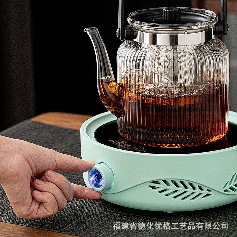 电陶炉煮茶器全自动泡茶具套装家用小型耐高温玻璃烧水养生壶单壶