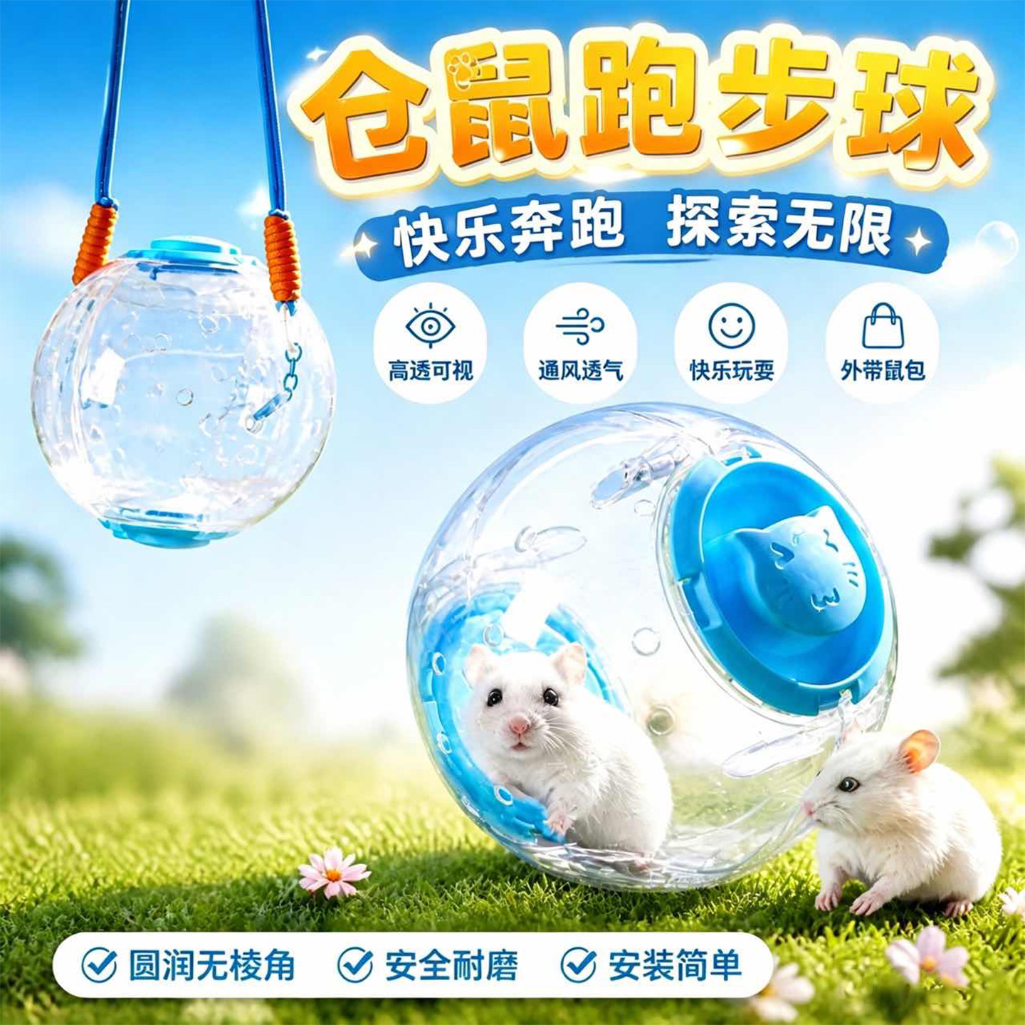 外带跑球免费试！高透可视不卡脚