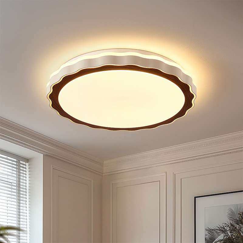 简约中古奶油风创意个性圆形波浪房间卧室灯全光谱护眼LED吸顶灯,鲜花速递/花卉仿真/绿植园艺,割草机/草坪机,淘宝优惠券,粉丝福利购,淘宝优惠卷