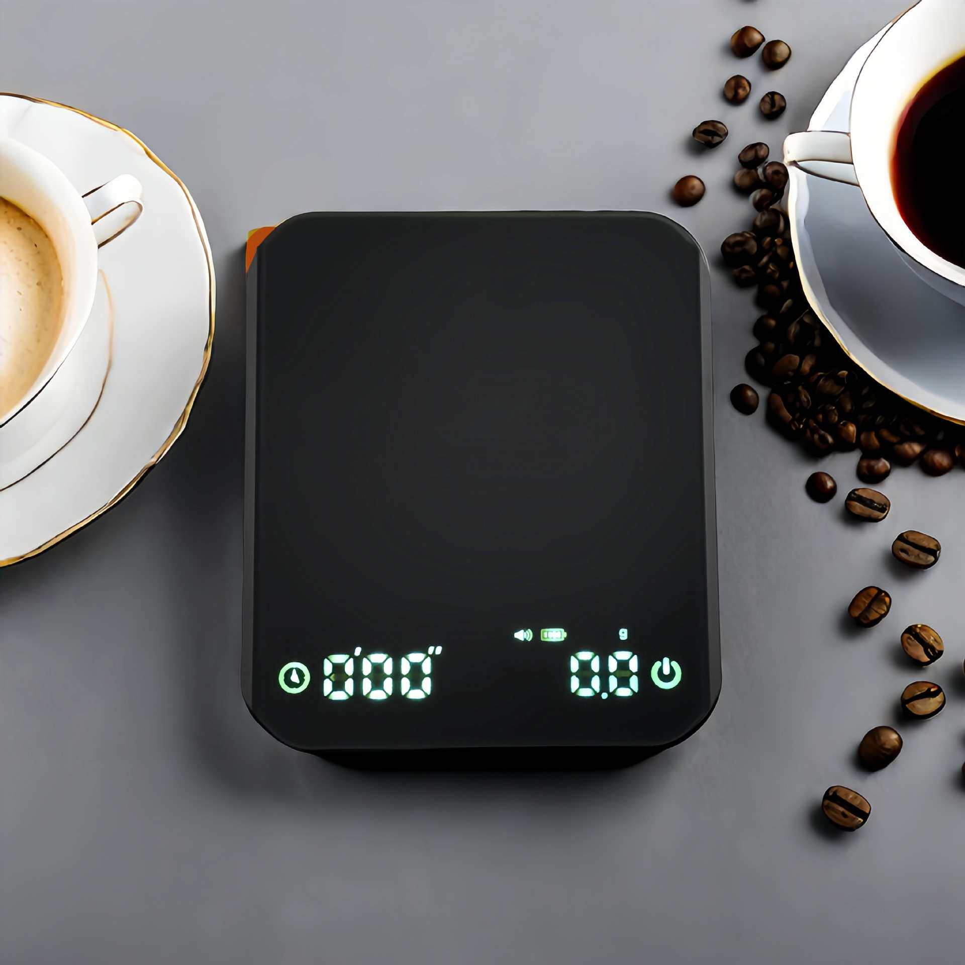 意式咖啡电子秤专用咖啡豆称重迷你计时咖啡器具咖啡秤烘焙