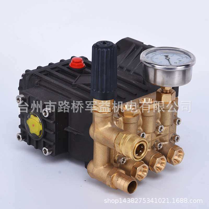 厂家 高压清洗机配件泵头24轴28轴220v380v通用柱塞新款铜机头