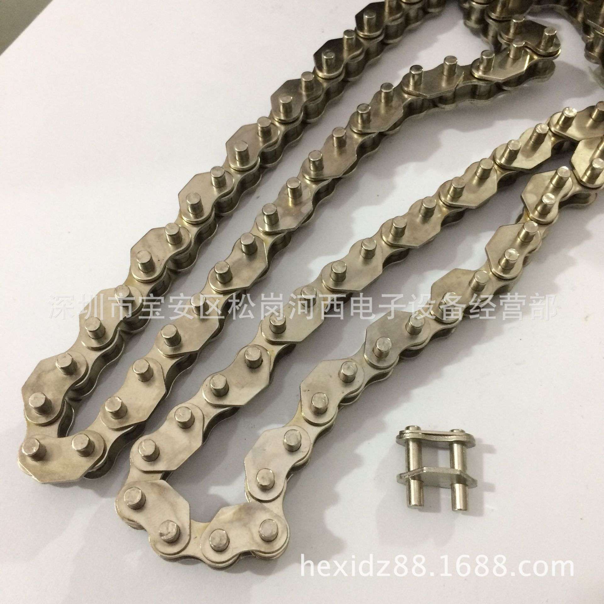 科隆威 回流焊链条 06C链条 和西35B带挡板链条 加长销5MM 镀镍