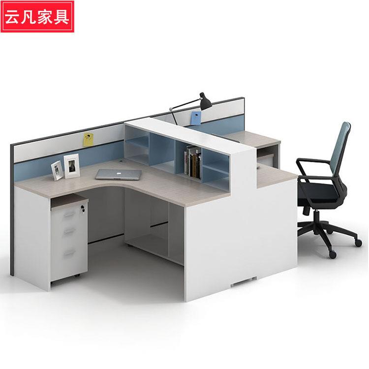 办公室员工办公桌椅组合职员教师办公电脑桌屏风办公卡位财务桌子