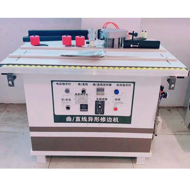 办公家具异型曲面封边机弧形不规则边框封边机自动断带木皮封边机