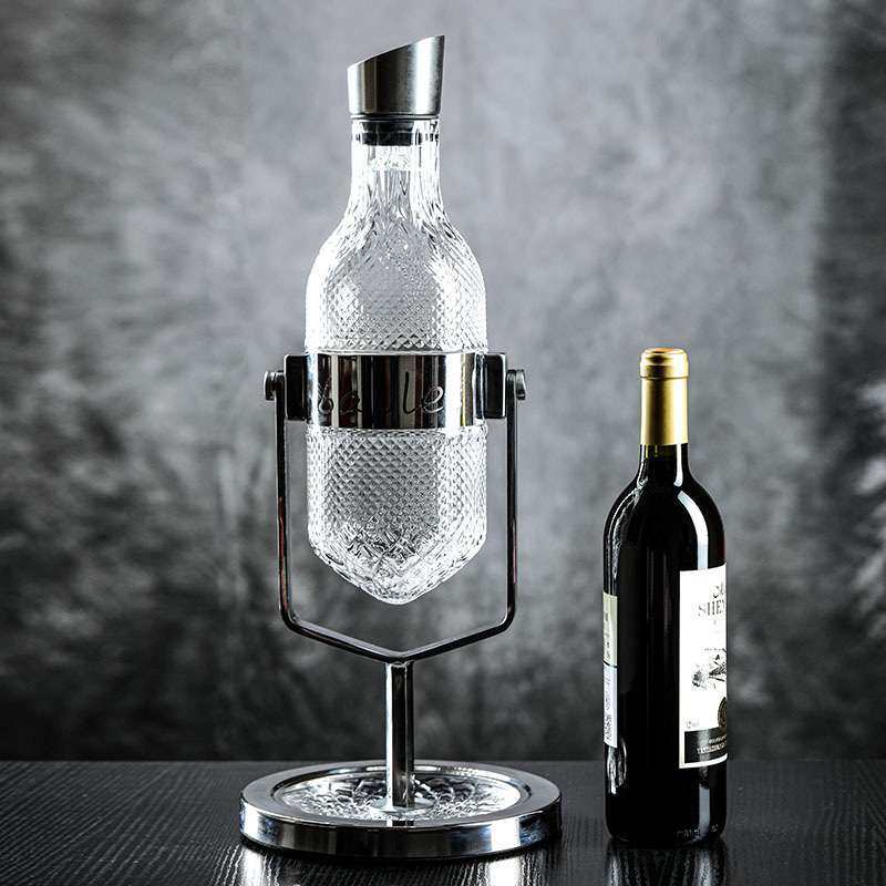 欧式轻奢高颜值家用商用酒吧酒具水晶玻璃醒酒器