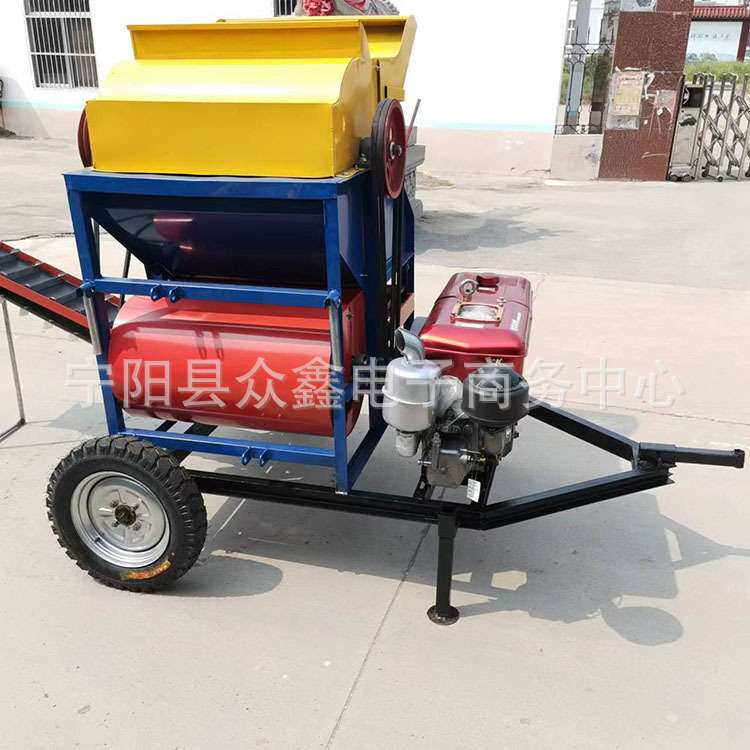 农用花生摘果机400型干湿两用花生脱果机非洲家用花生脱果机新款