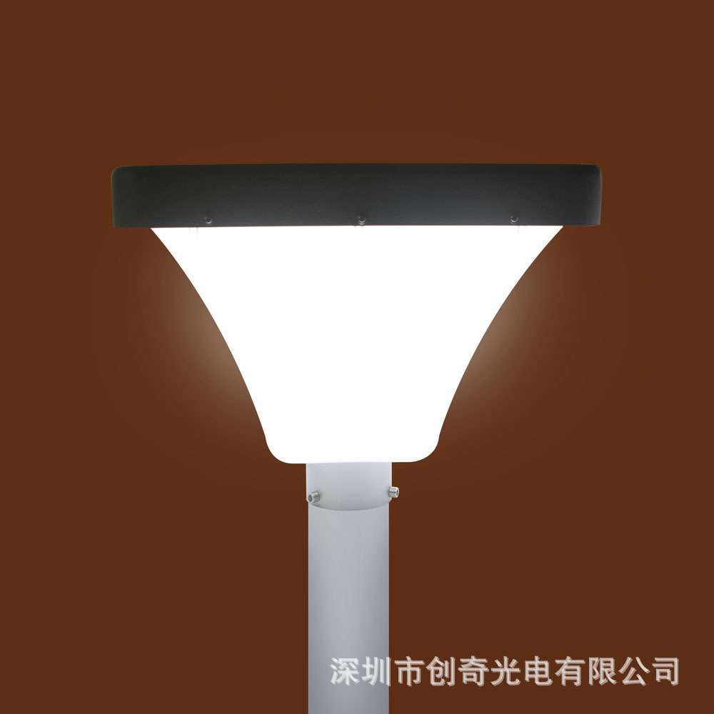 MIC灯具深圳照明厂家一体太阳能LED花园灯家用庭院超亮柱子灯30瓦