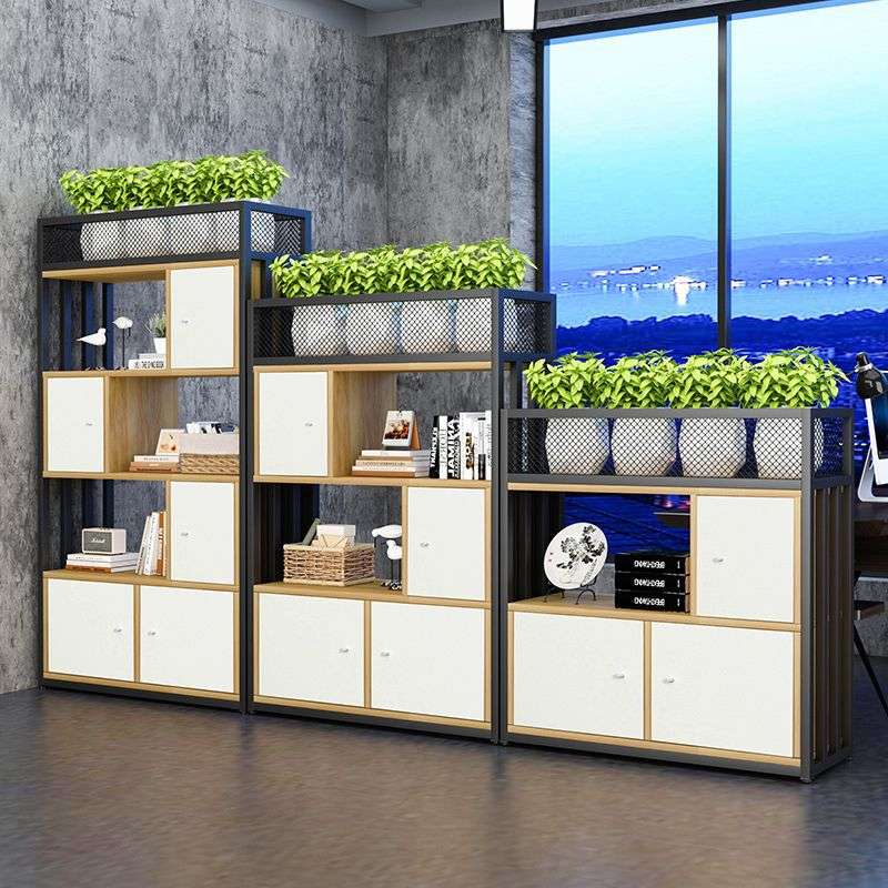办公室屏风工位隔断装饰矮柜餐厅卡座花架铁艺绿植围栏栅栏置物架