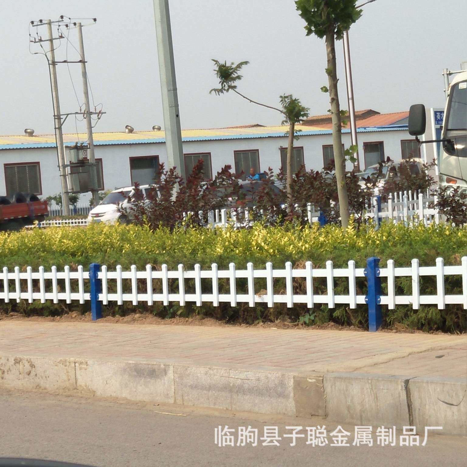 小区庭院护栏园林绿化栅栏pvc塑钢草坪园艺花坛花园围栏防护