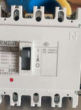 塑壳低压空气开关断路器RNM1-250/4300 250A  3P 上民
