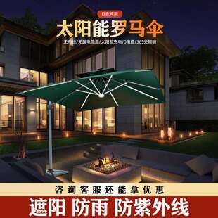 户外遮阳伞太阳伞别墅庭院户外伞防晒罗马伞大型摆摊商用伞大型伞