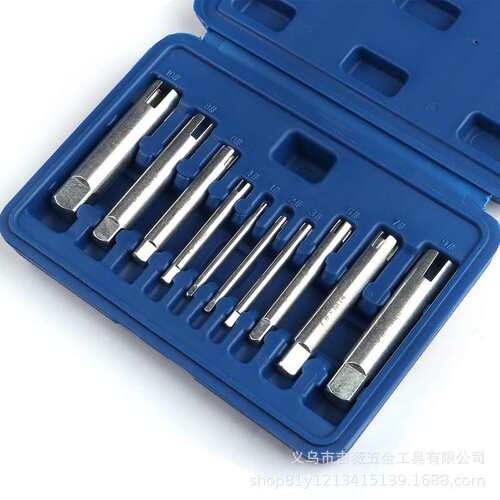 11件套断头螺丝取出器取断丝器反断丝锥丝攻拆卸破损螺丝取出神器