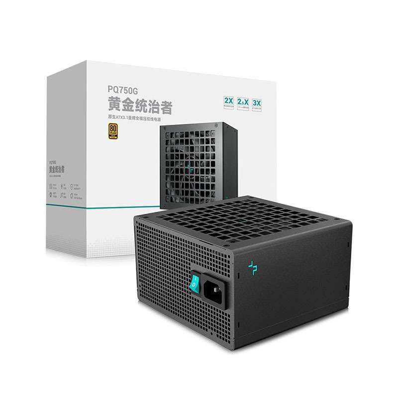 九州风神PQ750G电源原生ATX3.1接口日系电容台式电脑750W静音模组