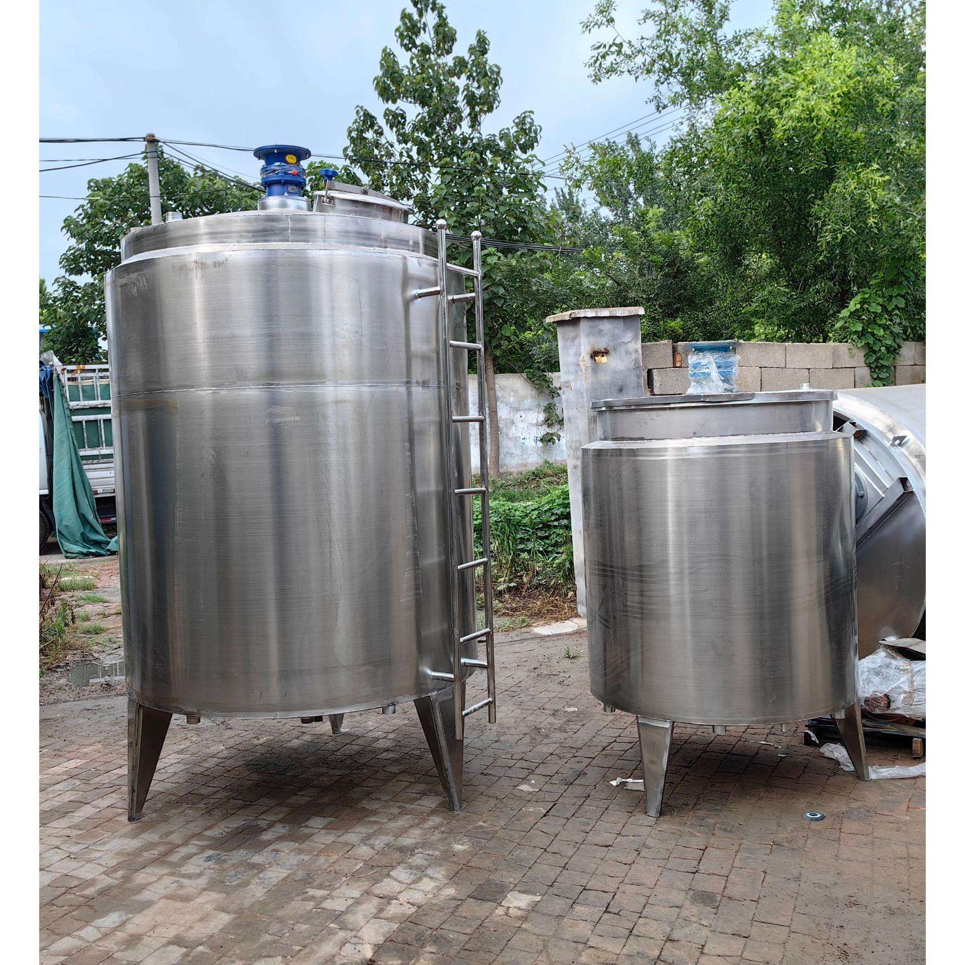 500升大型不锈钢加热立式储罐液体发酵罐1000升化工原料储罐