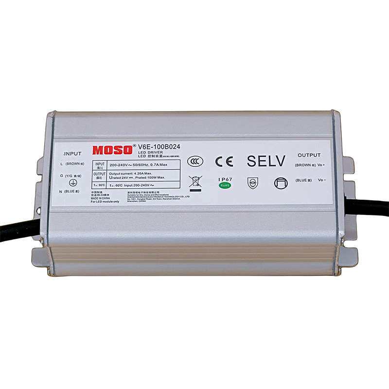 茂硕电源100W CECCC 防水恒压源无频闪防水IP67开关电源MOSOpower