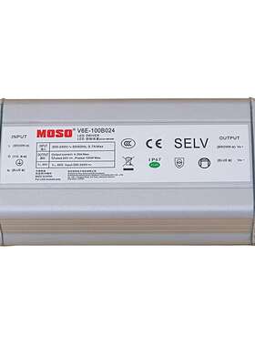 茂硕电源100W CECCC 防水恒压源无频闪防水IP67开关电源MOSOpower