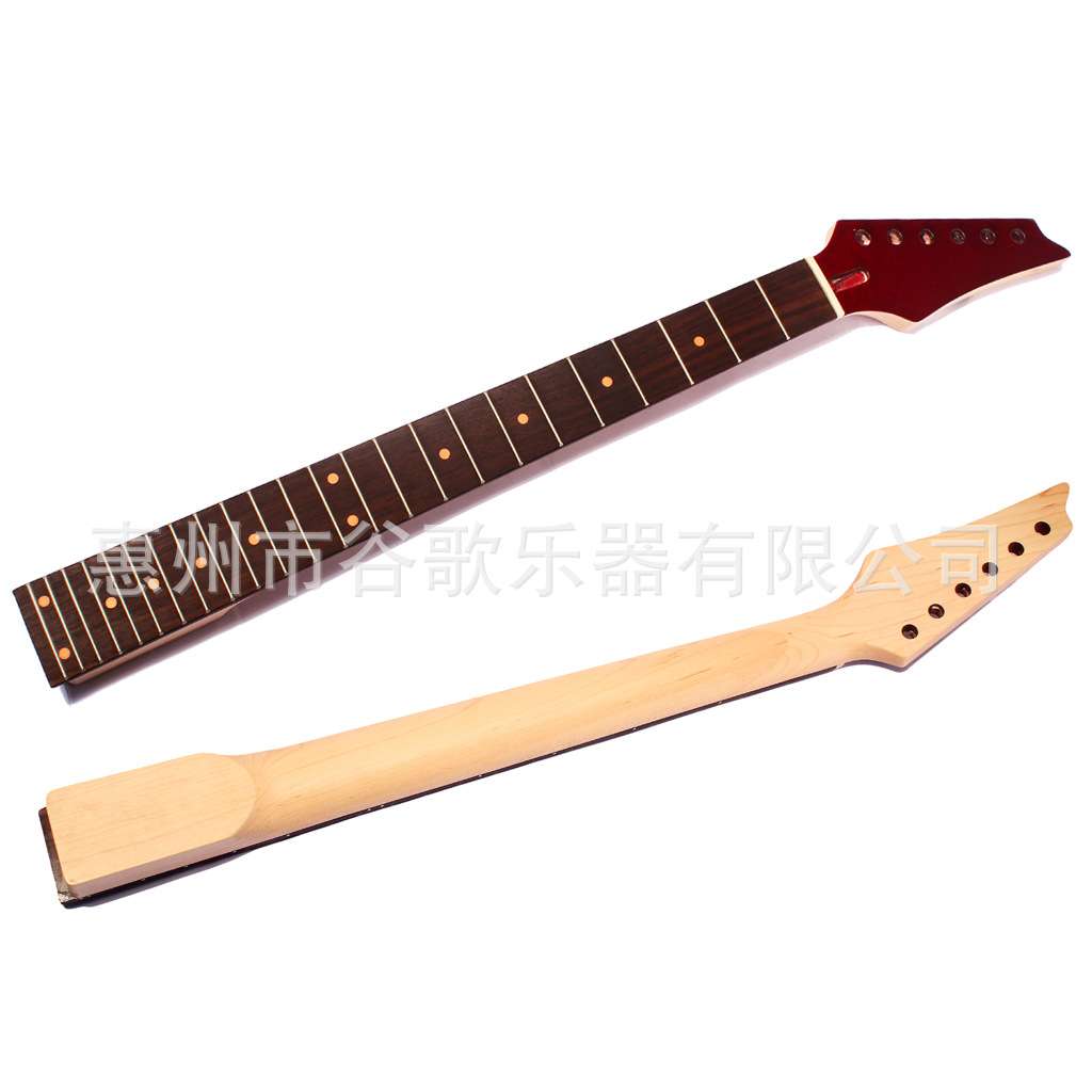 电吉他琴柄 24品红色音点 黑/蓝/红头柄电吉他配件
