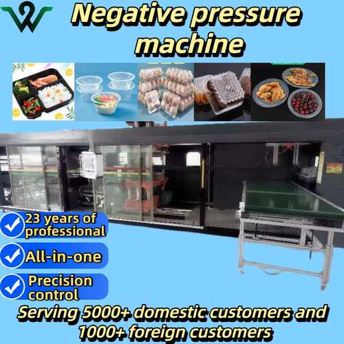Disposable lunch box negative pressure blister machine