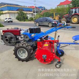 手扶拖拉机开沟机小型农用旋耕机葡萄埋藤回填机起垄器犁除草轮