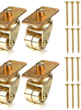 立式钢琴铁脚轮钢琴金属脚轮 金色 Piano Casters