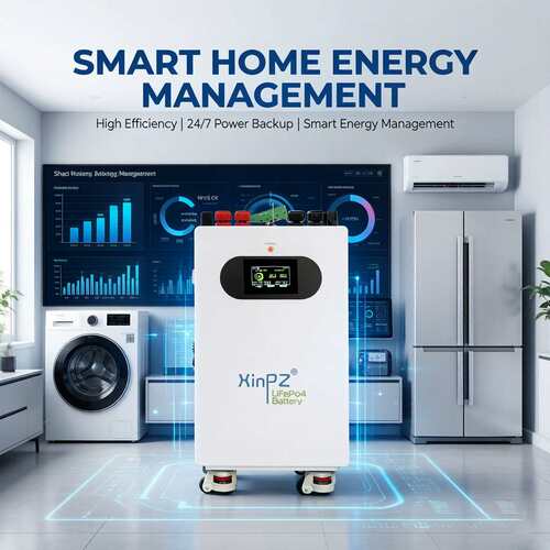 Home LiFePO4 Storage Bat Smart BMS 10Yr Life OEM Solar