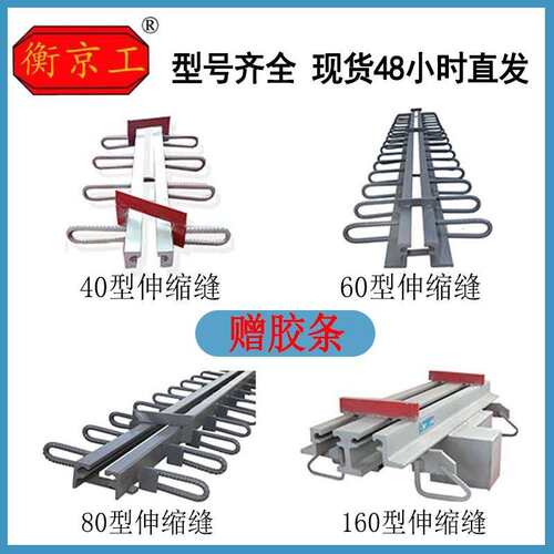 异型钢伸缩缝胶条F80型E型RG毛勒缝CQF-C40公路桥梁模数式伸缩缝