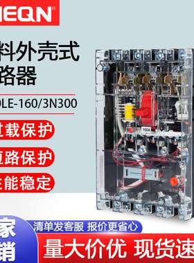 正隆DZ20LE-160/4300透明漏电断路器220v/380v漏电保护断路器开关