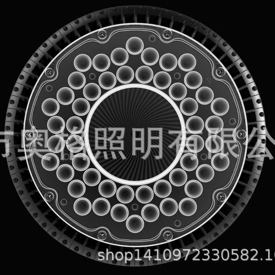 UFO工矿灯led厂房灯车间仓库停车场工业照明100W150W天棚灯E40