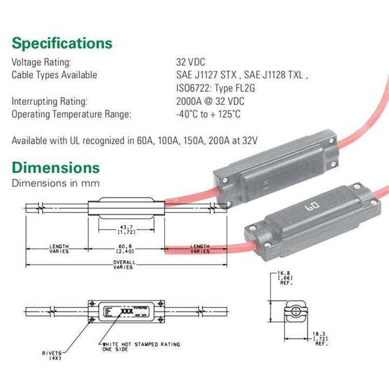 0496175.ZXY-CN力特Littelfuse32V直列汽车保险丝496175CablePro