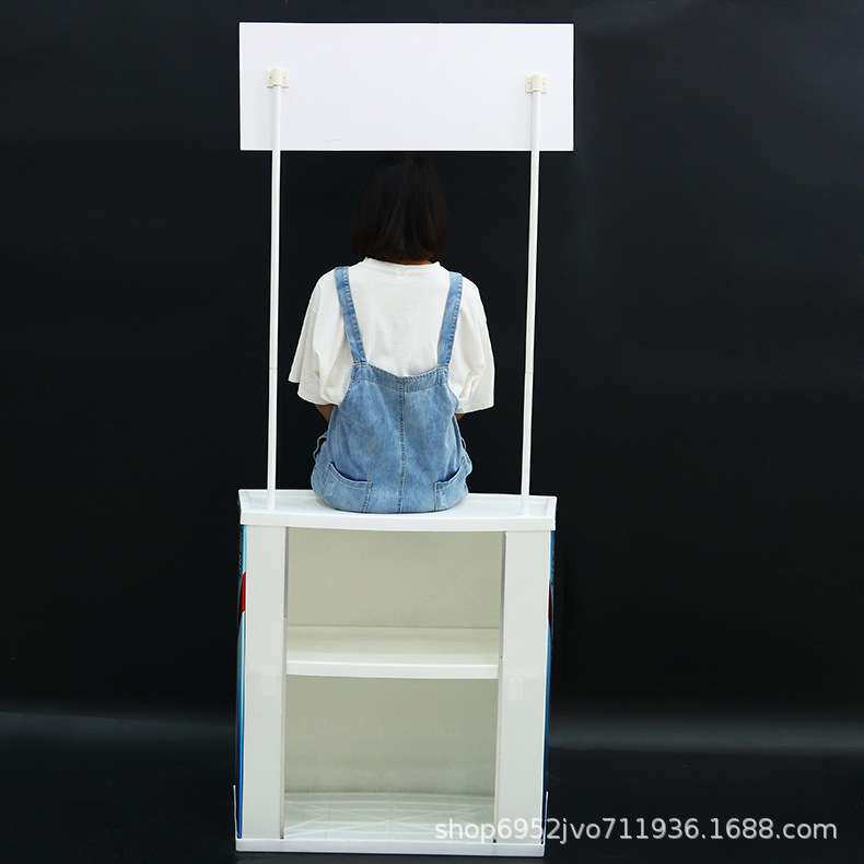 PP促销台展架折叠n塑料货架超市试吃台宣传广告桌促销带棚展台订